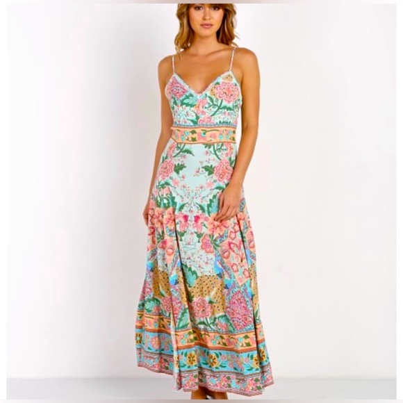 Spell Dresses & Skirts - Spell Lotus 🦚 Peacock Slip Dress 🔮